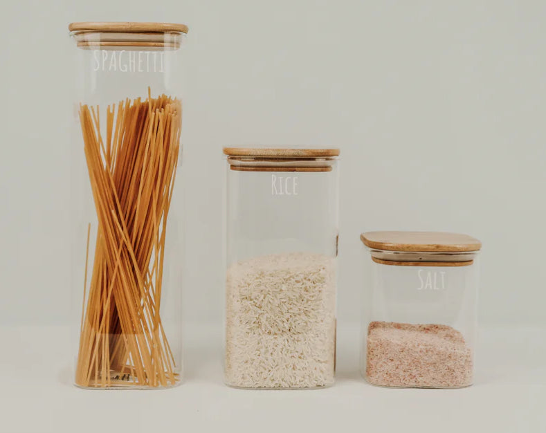 Square Glass Container 850ml