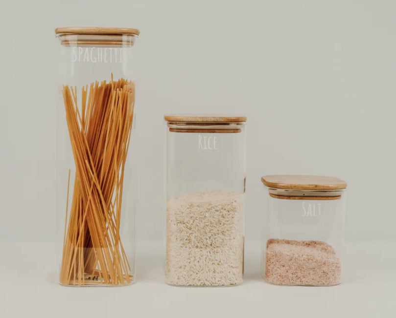 Square Glass Container 2500ml