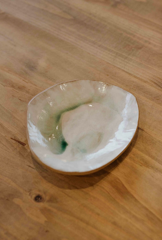 Vasti Pottery Sea Mist Dishes Set of Two
