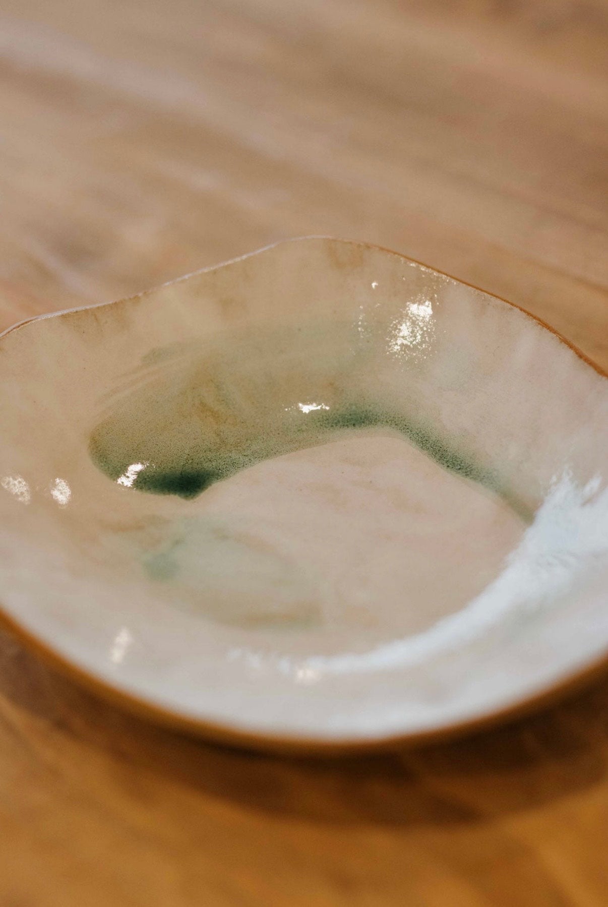 Vasti Pottery Sea Mist Dishes Set of Two