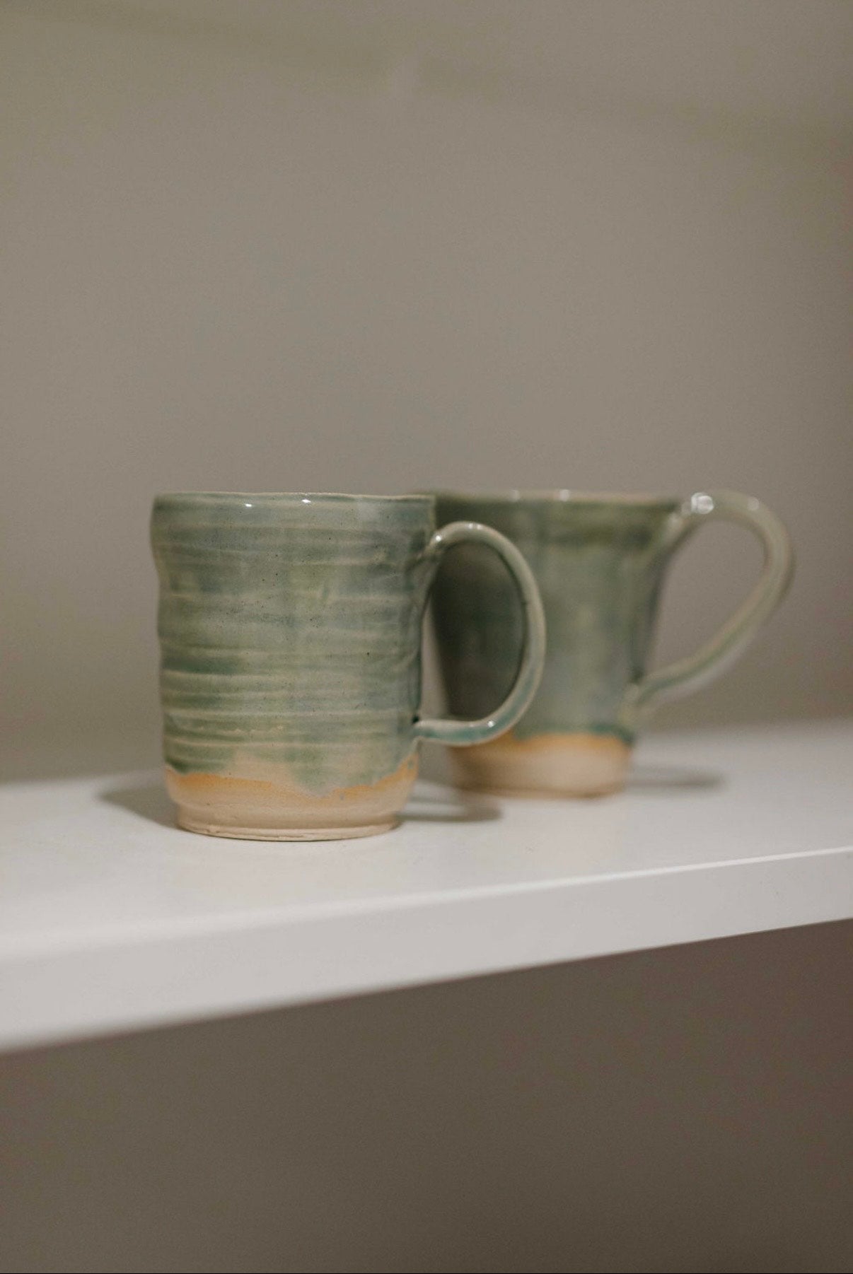 Vasti Pottery Emerald Lakes Espresso Mugs Set of Two