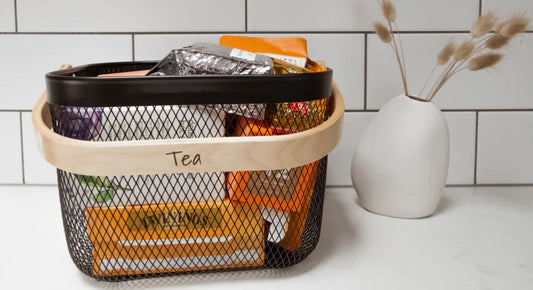 Wire Wood Basket Single