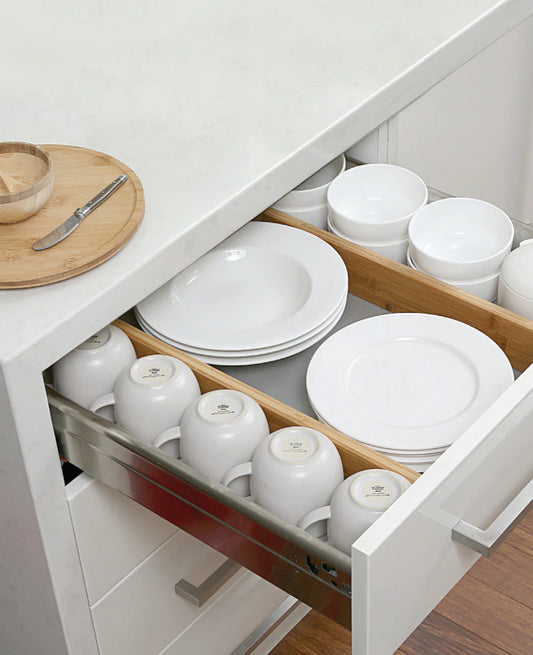 Bamboo Deep Drawer Dividers - 2 pack