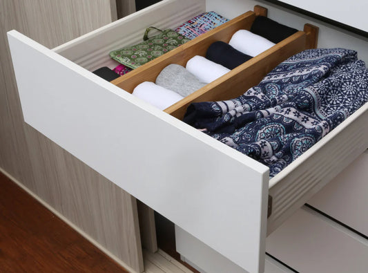 Bamboo Deep Drawer Dividers - 2 pack